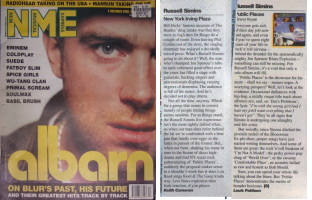 Russell Simins - NME: New York Irving Plaza [Review] / Public Places [Review] (PRESS, UK)