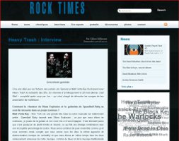 Heavy Trash - Rock ‘n’ Roll Times: Interview (PRESS, FRANCE)