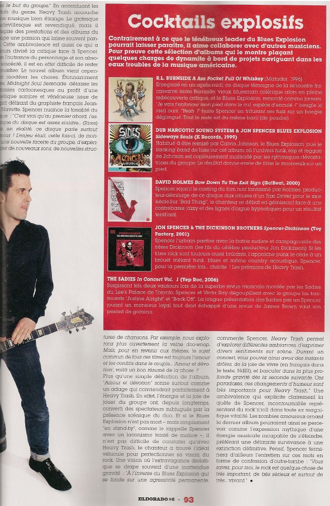 Heavy Trash - Eldorado: Serenade A Deux (PRESS, FRANCE) - 3 