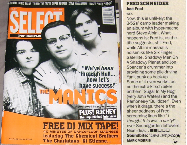 Beck / Fred Schneider - Select: Odelay [Review / Advert] (PRESS, UK)