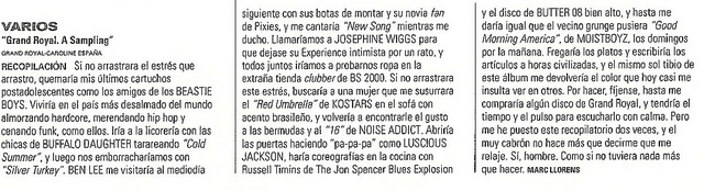 V/A feat. Butter 08 - Rockdelux: A Sampling - Where You're Going... [Review] (PRESS, SPAIN)