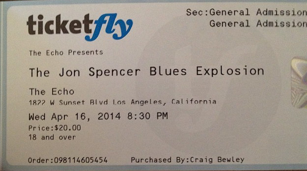 The Jon Spencer Blues Explosion - The Echo Los Angeles, CA, US (16 April 2014)
