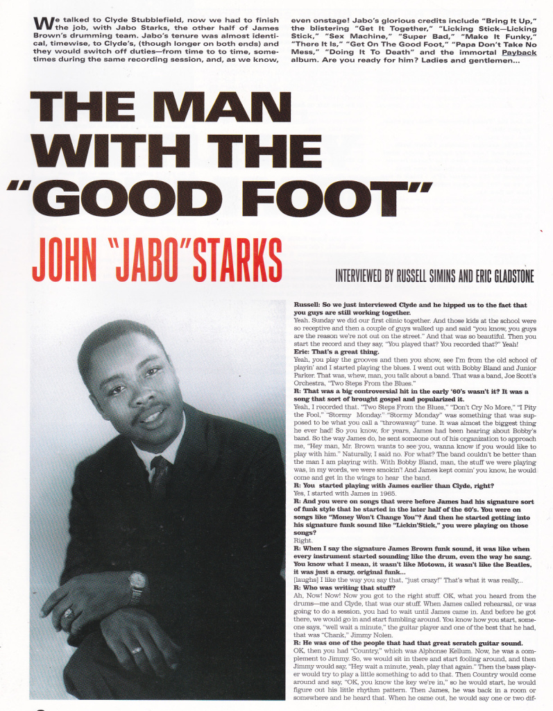 Russell Simins - Grand Royal: Issue Six [Russell Simins Interviews / N.B.A. feature] (PRESS, US) - John Jabo Starks - Page One