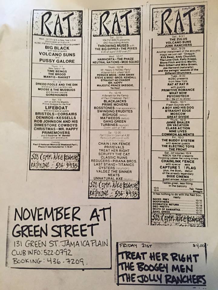 Pussy Galore – The Rat, Boston, MA, US (31 December 1986)