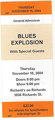 Jon Spencer Blues Explosion - Richard's on Richards, Vancouver, B.C., Canada (18 November 20041)