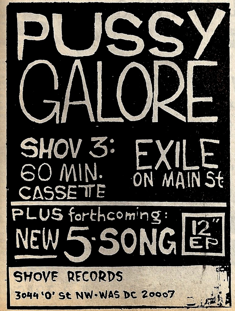 Pussy Galore - Exile on Main St. (ADVERTISEMENT, US)