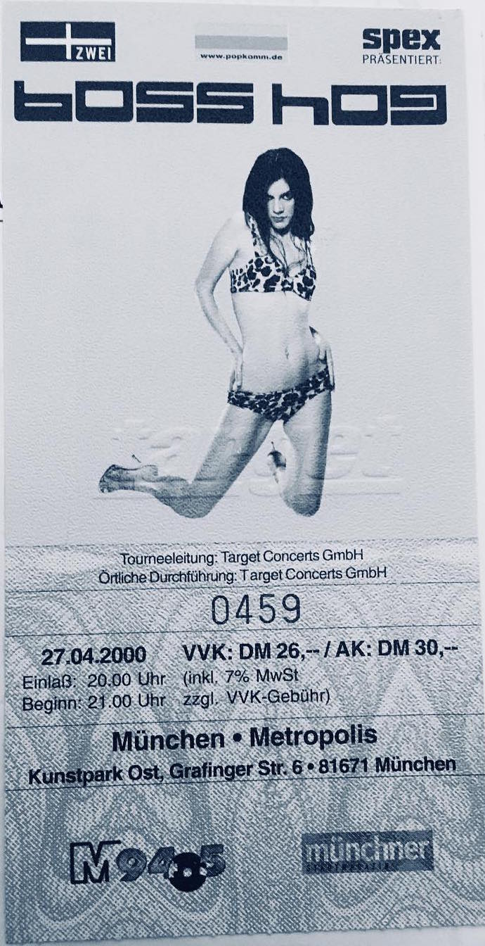 Boss Hog - Metropolis, München, Germany (27 April 2000)