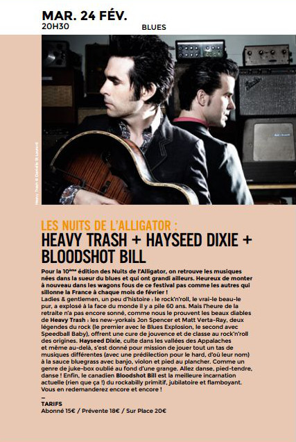 Heavy Trash – L’Echonova, St Ave, France (24 February 2015)