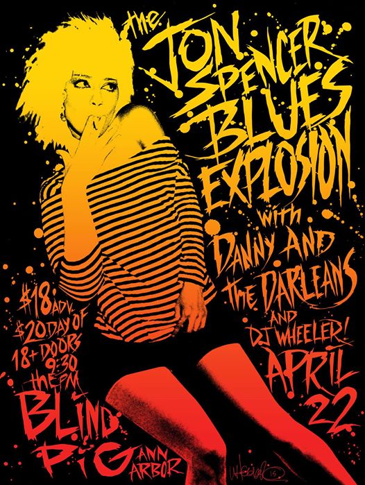 The Jon Spencer Blues Explosion - Blind Pig, Ann Arbor, MI, US (22 April 2015)