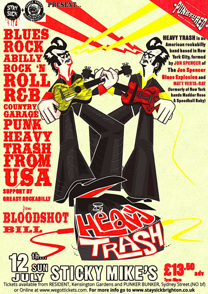 Heavy Trash – Sticky Mikes Frog Bar, Brighton, UK (12 July 2015)