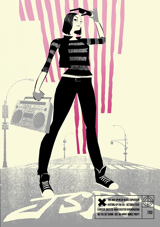 The Jon Spencer Blues Explosion - UK Tour Poster 2015 (POSTER, UK)