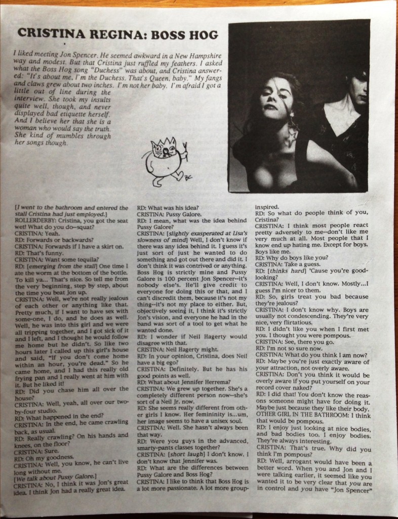 Boss Hog - Rollerderby: Cristina Regina (PRESS, US) - 1 