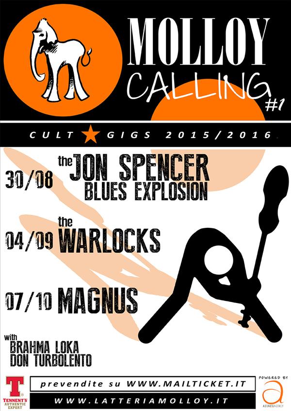 The Jon Spencer Blues Explosion - Latteria Molloy, Brescia, Italy (30 August 2015)
