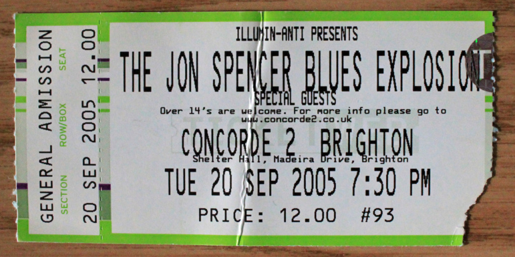 The Jon Spencer Blues Explosion - Concorde 2, Brighton, UK (20 September 2005)