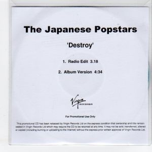 Japanese Popstars - Destroy [Promo] [2 Track] [#2] (CD, UK)