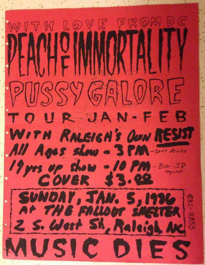 Pussy Galore - The Fallout Shelter, Raleigh, NC, US (5 January 1986)