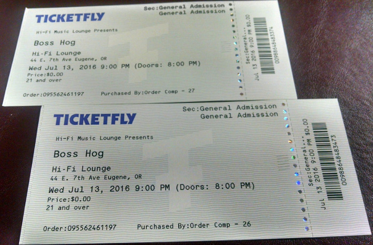 Boss Hog – Hi Fi Music Hall, Eugene, OR, US (13 July 2016)