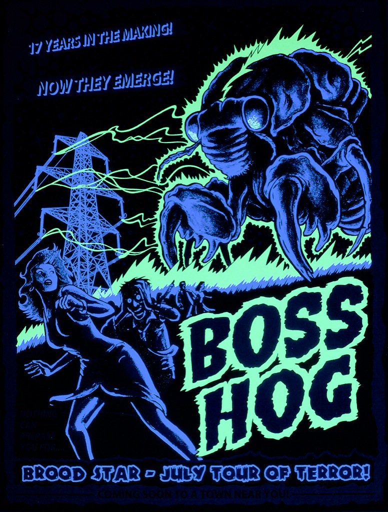 Boss Hog – West Coast Tour Dates (11 – 16 July 2016) - Black Light edition