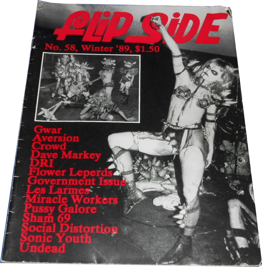 Pussy Galore - Flipside: Bob Bert, Spills It All (PRESS, US) - Cover