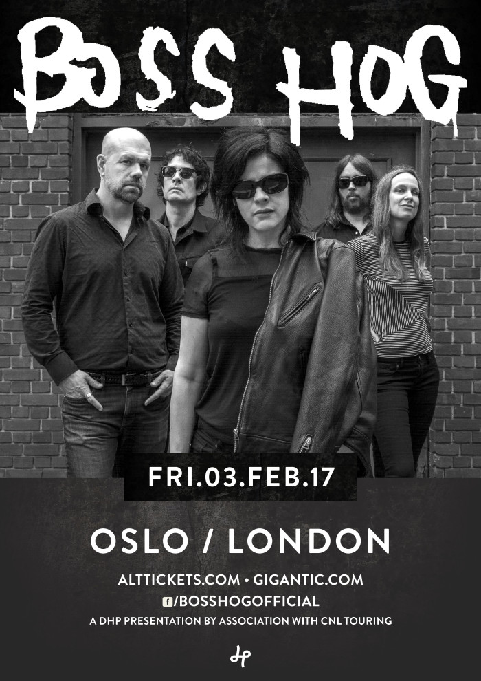 Boss Hog - Oslo, Hackney, London, UK (3 February 2017) - Poster