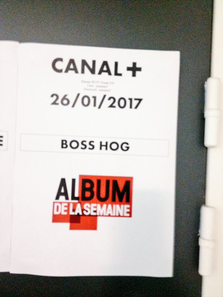 Boss Hog – L’Album de la Semaine / Studio 210, Saint-Denis, France (7 February 2017)