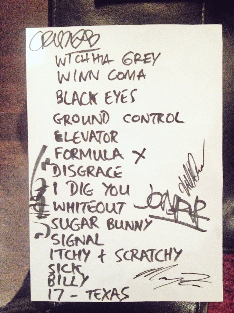 Boss Hog – L’Album de la Semaine / Studio 210, Saint-Denis, France (7 February 2017) - Set List