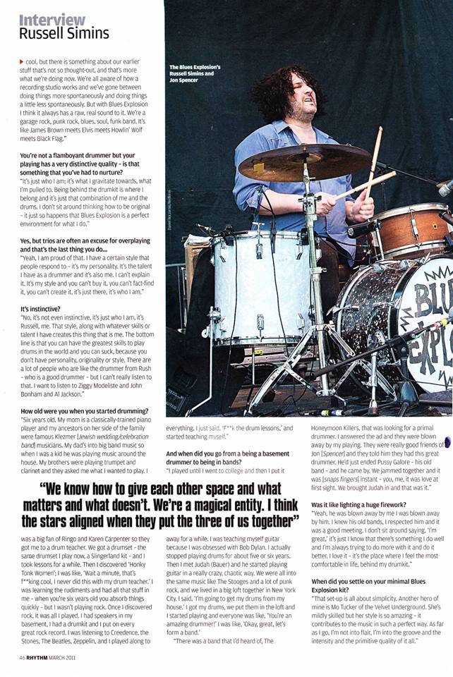 Russell Simins - Rhythm: Interview (PRESS, UK) - Page 3