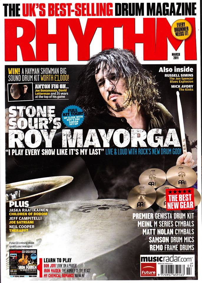 Russell Simins - Rhythm: Interview (PRESS, UK) - Cover