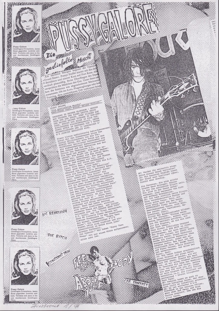 Pussy Galore - Die Gestiefelte Muschi (PRESS, GERMANY) - Page One