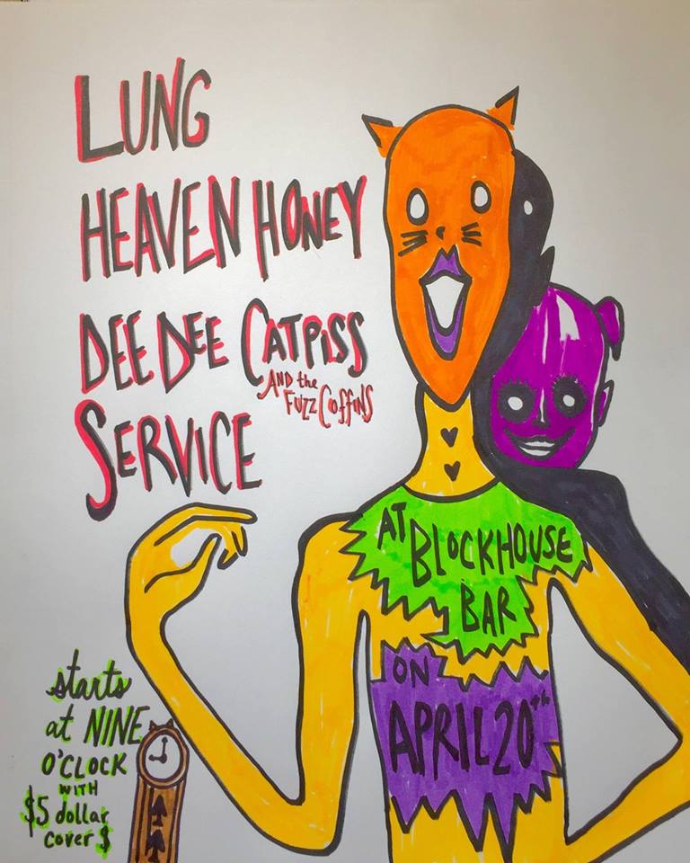 S-E-R-V-I-C-E - Blockhouse, Bloomington, Indiana, US (20 April 2018)