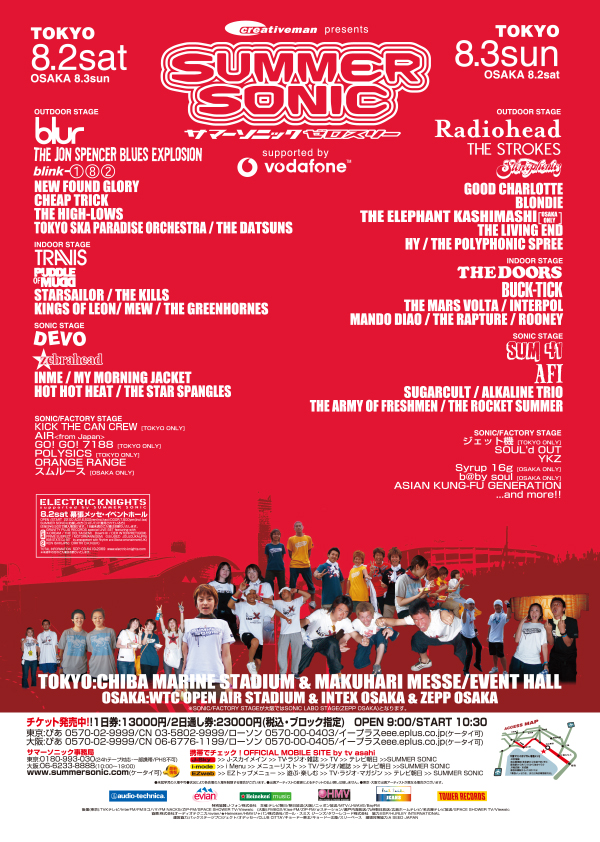 The Jon Spencer Blues Explosion - Summer Sonic, Tokyo / Osaka, Japan (2/3 August 2003)