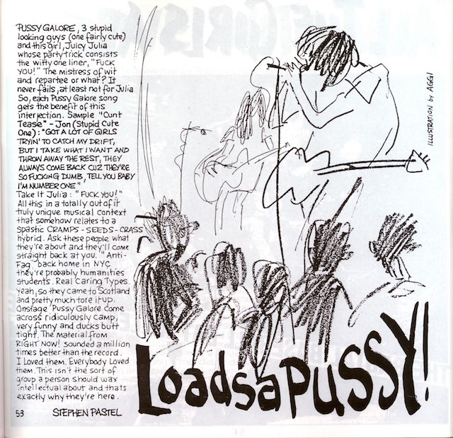 Pussy Galore - Next Big Thing: Loadsa Pussy (PRESS, US) - Article