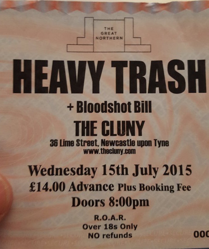 Heavy Trash - The Cluny, Newcastle Upon Tyne, UK (15 July 2015)