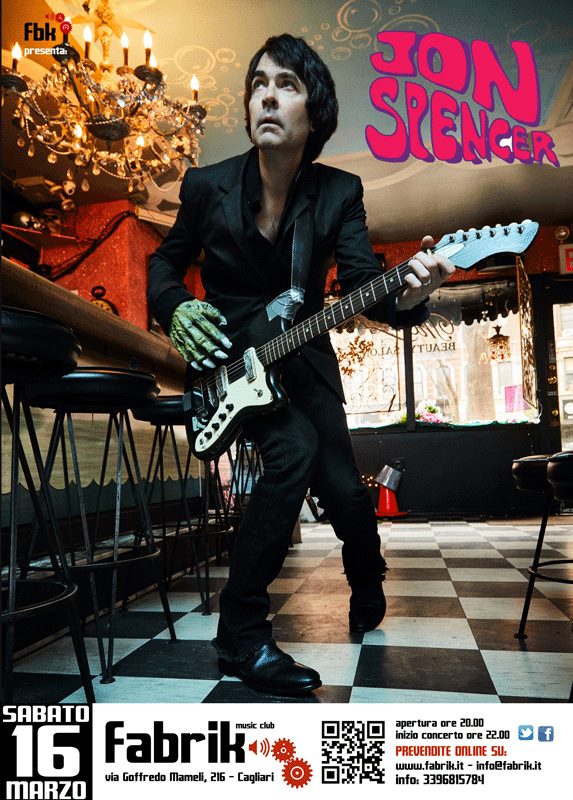 Jon Spencer & The HITmakers – Fabric, Cagliari, Italy (16 March 2019)