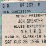 The Jon Spencer Blues Explosion - Metro, Chicago, IL, US (26 August 1995)
