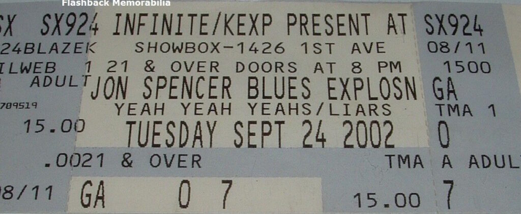 The Jon Spencer Blues Explosion – The Showbox, Seattle, WA, US (24 September 2002)