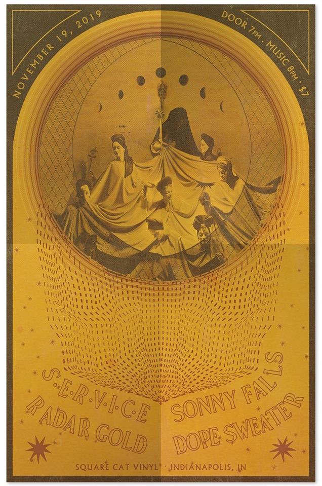 S-E-R-V-I-C-E - Square Cat Vinyl, Indianapolis, IN, US (19 November 2019)