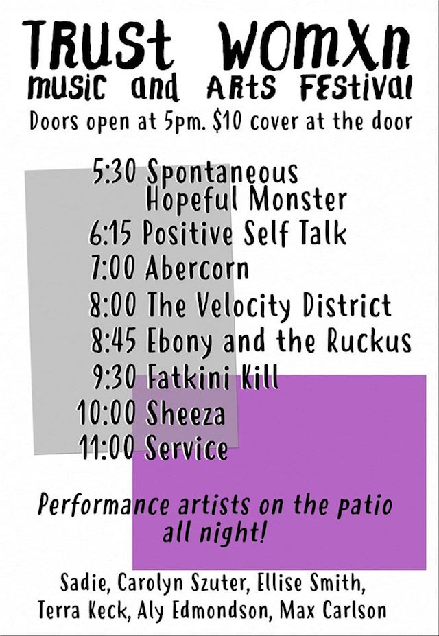 S-E-R-V-I-C-E – The Spot Tavern, Lafayette, IN, US (9 November 2019) - list