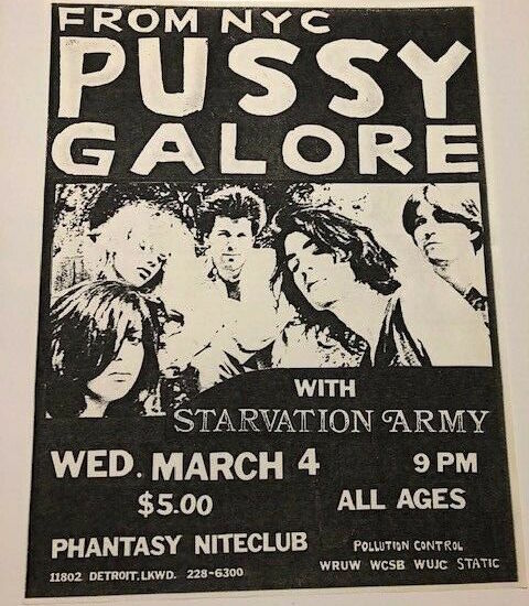 Pussy Galore - Phantasy Niteclub, Lakewood, OH, US (4 March 1987)