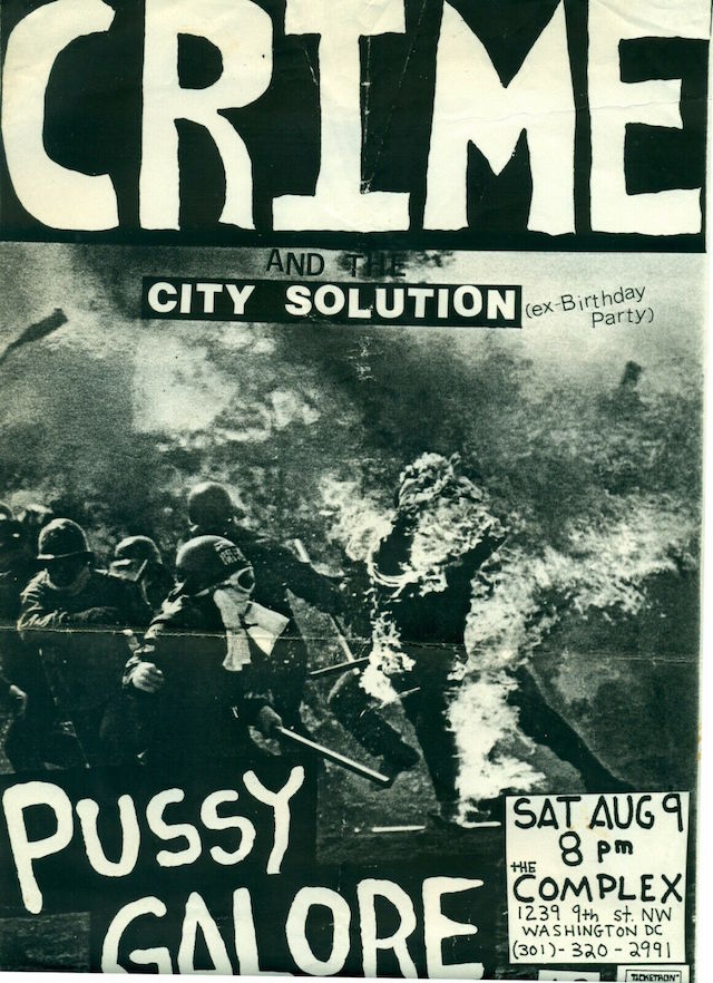 Pussy Galore - The Complex, Washington, DC, US (9 August 1986)