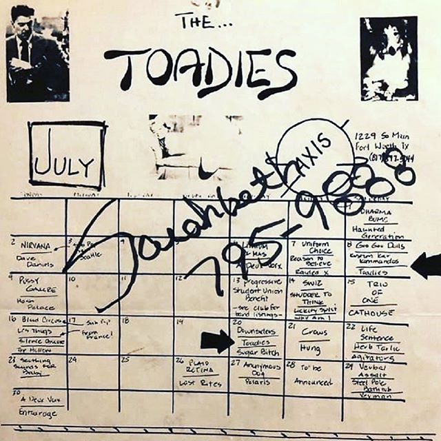 Pussy Galore – Axis Club, Fort Worth, TX, US (9 July 1989)