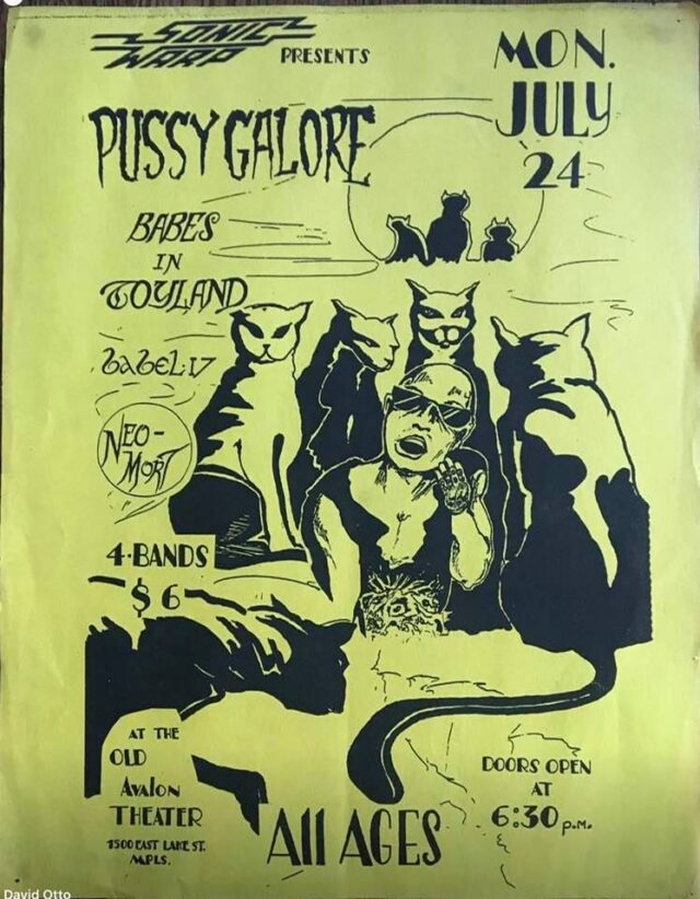 Pussy Galore - Old Avalon Theater, Minneapolis, US (24 July 1989)