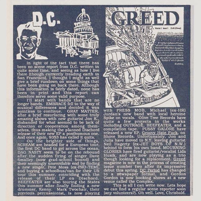 Pussy Galore - Maximum Rock N Roll: Scene Report (PRESS, US)