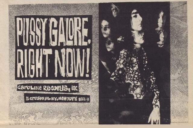 Pussy Galore - Right Now! (ADVERT, US)