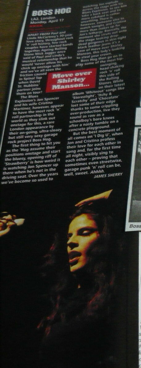 Boss Hog - LA 2, London, UK (17 April 2000)