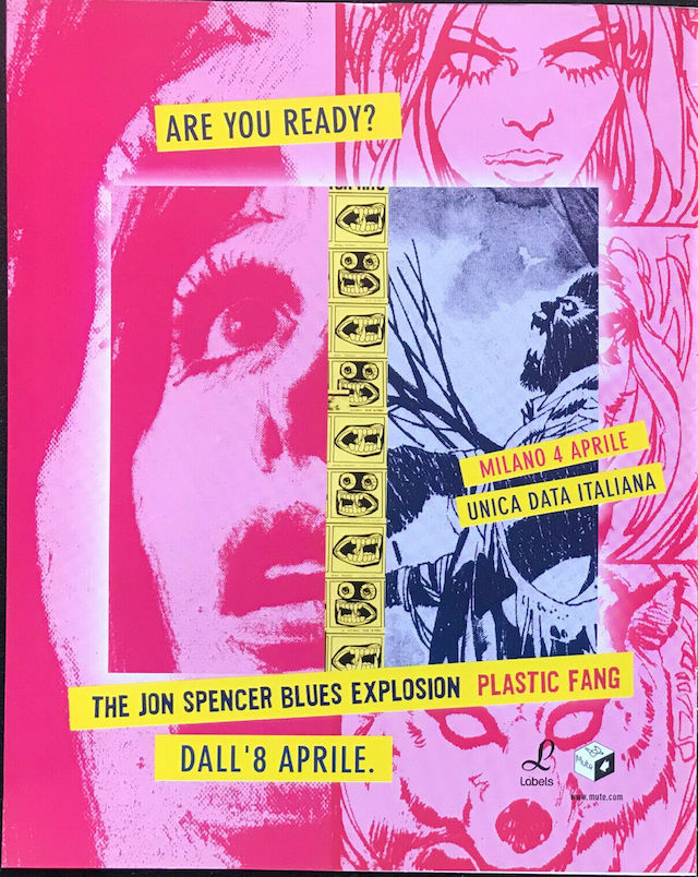 The Jon Spencer Blues Explosion - Plastic Fang / Live (POSTER, ITALY)