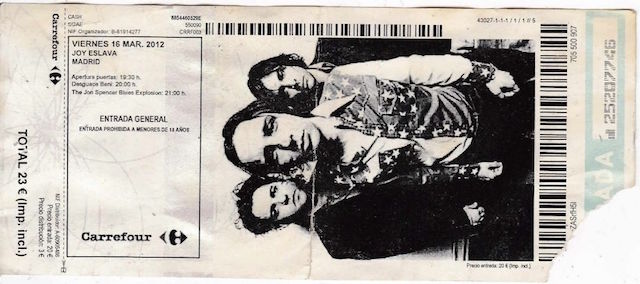 The Jon Spencer Blues Explosion - Joy Eslava, Madrid, Spain (16 March 2012)