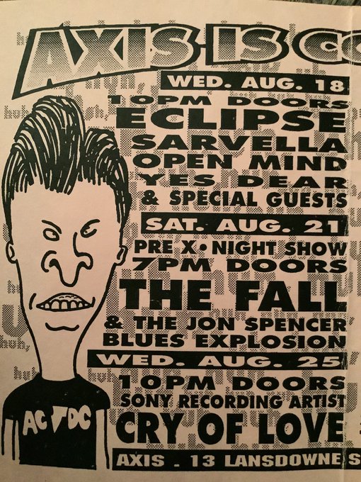 The Jon Spencer Blues Explosion - Axis, Boston, MA, US (21 August 1993)