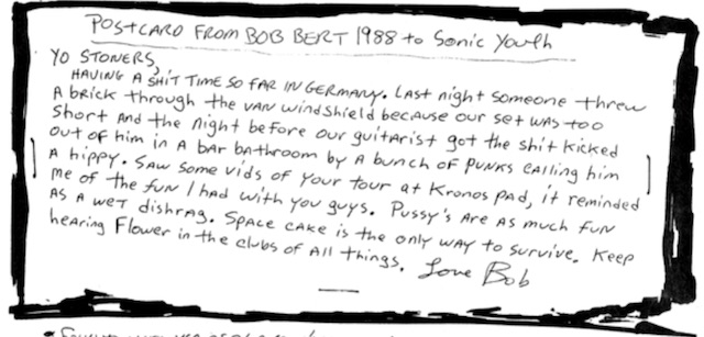 The Jon Spencer Blues Explosion / Pussy Galore - Sonic Death #3: Interview / Postcard (PRESS, US) - Postcard