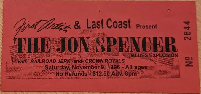 The Jon Spencer Explosion - Barrymore Theatre, Madison, WI, US (9 November 1996)